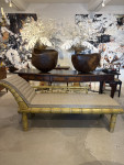 C19 th painted Faux bamboo daybed