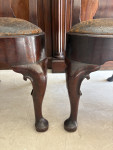 A pair of Geo I English mahogany side chairs