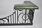 Art Nouveau blackened steel club fender by Thomas Hadden, Edinburgh
