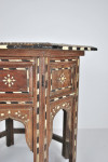 Late 19th century Anglo Indian inlaid Hoshiarpur table
