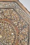 Late 19th century Anglo Indian inlaid Hoshiarpur table