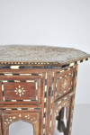 Late 19th century Anglo Indian inlaid Hoshiarpur table