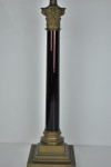 19th century ruby glass lamp base