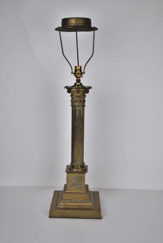 20th century gilt-brass table lamp