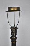 Table lamp with gilt details and shade mount