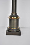 Table lamp with gilt details and shade mount