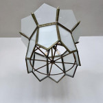 Late 19th century English octagonal brass lantern