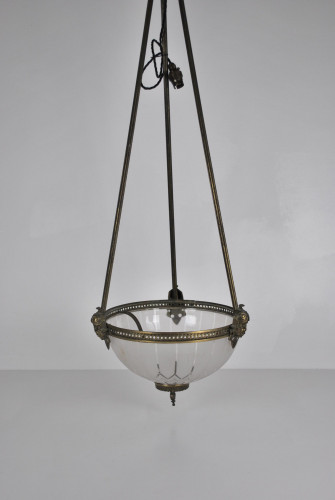 19th century brass plafonnier