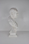 20th century white painted plaster portrait bust of The Hon. Charles James Fox (British 1749-1806)