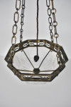 19th century gilt bronze and gut glass lantern