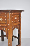 A vintage Anglo-Indian hardwood side table