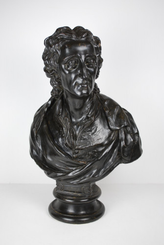 Bronzed plaster bust of John Locke