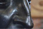 Bronzed plaster bust of John Locke