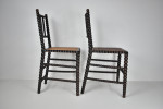 Pair of bobbin turned chairs