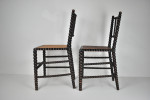 Pair of bobbin turned chairs