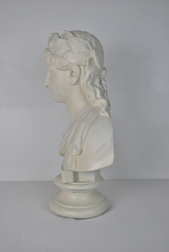 A Regency plaster bust of Virgil by Robert Shout, Holborn
