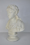 A Regency plaster bust of Virgil by Robert Shout, Holborn
