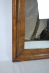 Large Austrian walnut mirror, early 20th century