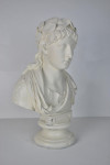 A Regency plaster bust of Virgil by Robert Shout, Holborn