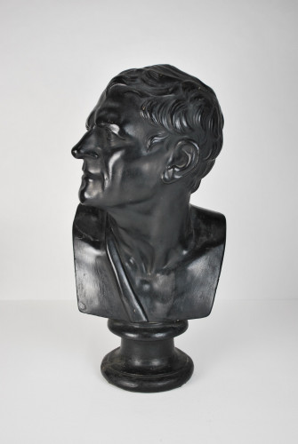 19th century plaster library bust