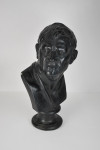 19th century plaster library bust