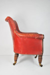George IV mahogany library armchair