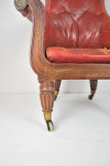George IV mahogany library armchair