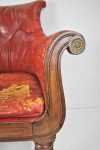 George IV mahogany library armchair