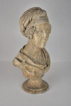 English plaster library bust of a woman