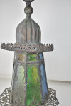 Extra large verdigris Moroccan lantern