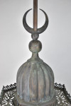 Extra large verdigris Moroccan lantern