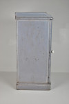19th century blue and white painted pot cupboard