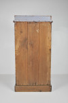 19th century blue and white painted pot cupboard