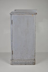 19th century blue and white painted pot cupboard
