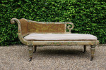 19th century, George IV chaise lounge in the original print