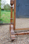 Scottish oak cheval mirror