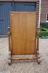 Scottish oak cheval mirror