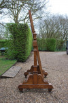 Scottish oak cheval mirror