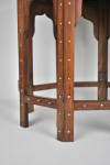 An Anglo-Indian teak and inlaid occasional table, circa 1900.