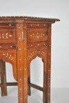 An Anglo-Indian teak and inlaid occasional table, circa 1900.