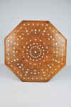 An Anglo-Indian inlaid teak occasional table, circa 1900.