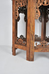 An Anglo-Indian inlaid teak occasional table, circa 1900.