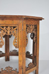 An Anglo-Indian inlaid teak occasional table, circa 1900.