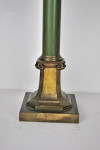 Early 20th century enamelled and gilt-enriched columnar table lamp