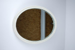 x2 Regency oval gilt wall mirrors