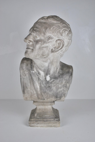 19th century plaster bust