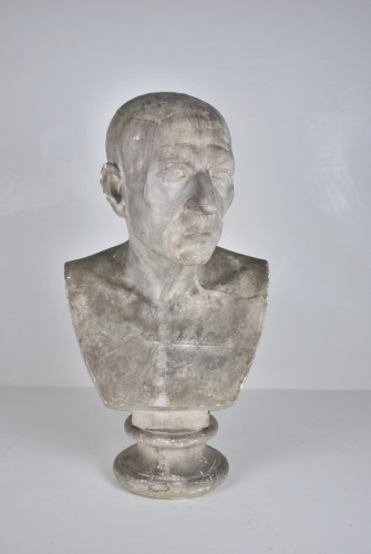 19th century plaster bust