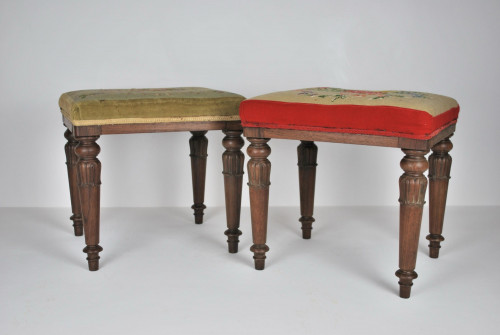 A pair of 19th century stools