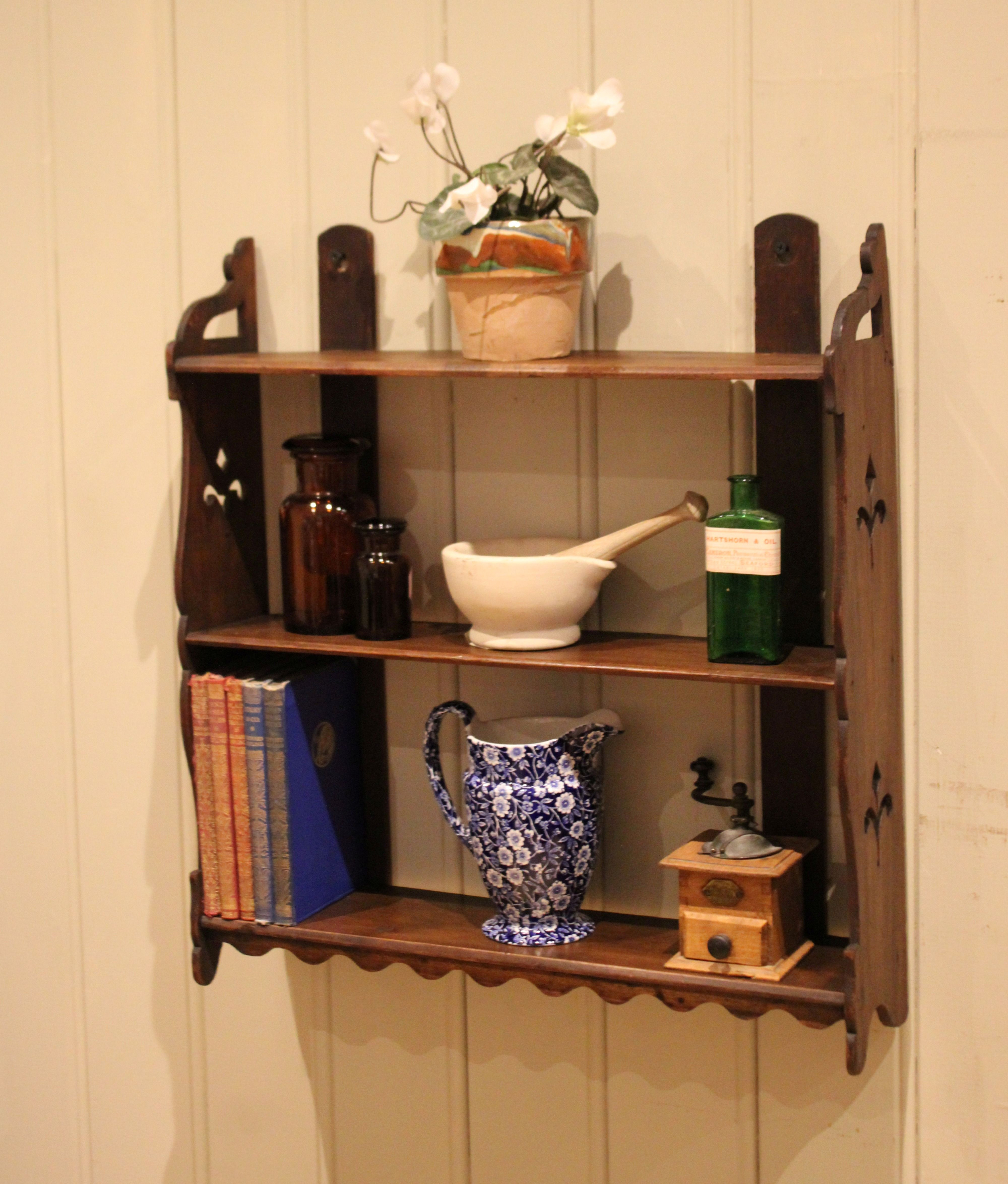 Late 19th Century Deal Wood Wall Shelves