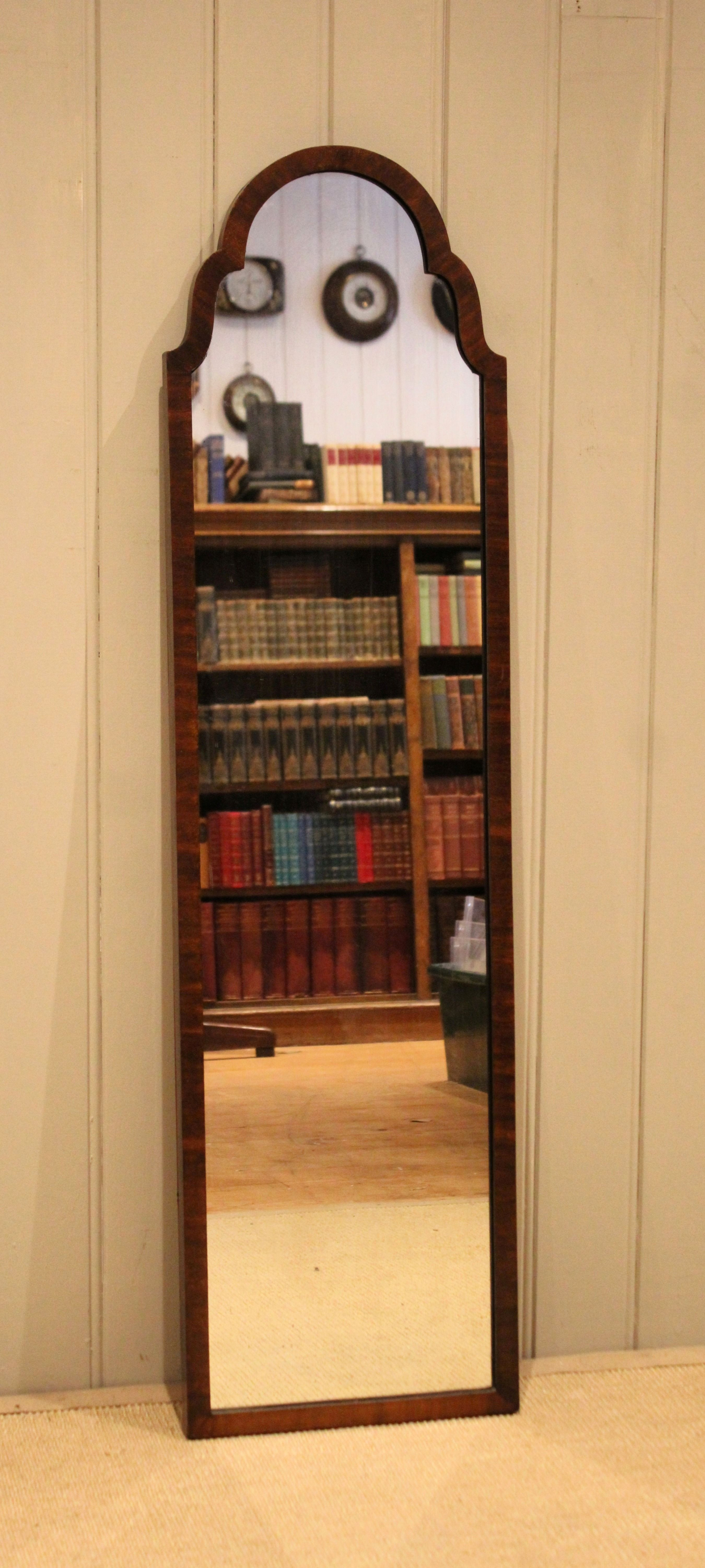 Arch Top Mahogany Wall Mirror